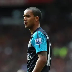 Theo Walcott Faces Manchester United: Arsenal vs. Manchester United, Premier League 2011-12 Theo Walcott Faces Manchester United: Arsenal vs. Manchester United, Premier League 2011-12