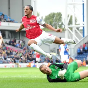 Theo Walcott Foul: Blackburn Rovers vs Arsenal, Premier League - September 17, 2011 Theo Walcott Foul: Blackburn Rovers vs Arsenal, Premier League - September 17, 2011