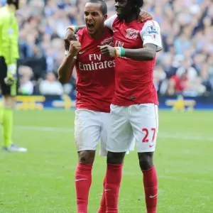 Theo Walcott and Gervinho's Goal Celebration: Chelsea vs. Arsenal (2011-12)