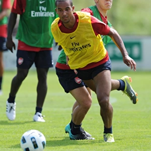 Theo Walcott and Jack Wilshere (Arsenal). Arsenal Training Camp, Bad Waltersdorf
