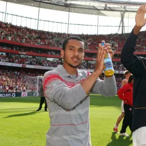 Theo Walcott and Johan Djourou Theo Walcott and Johan Djourou