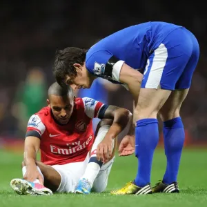 Theo Walcott and Leighton Baines: A Moment of Respite Amidst the Arsenal v Everton Rivalry