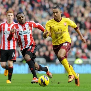 Theo Walcott Outpaces Danny Rose: Sunderland vs. Arsenal, Premier League 2012-13
