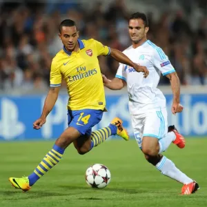 Theo Walcott Outruns Jeremy Morel: Marseille vs. Arsenal, UEFA Champions League, 2013 Theo Walcott Outruns Jeremy Morel: Marseille vs. Arsenal, UEFA Champions League, 2013