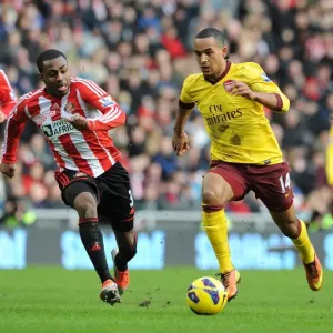 Theo Walcott Outspeeds Danny Rose in Sunderland vs Arsenal Premier League Clash