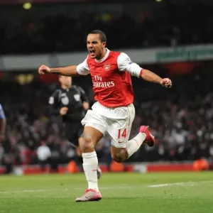 Theo Walcott Print, 2010 Barclays Premier League Emirates Stadium