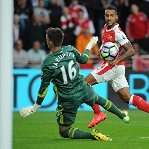 Theo Walcott Scores Arsenal's Second Goal Against Hull City, September 2016