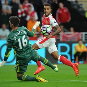 Theo Walcott Scores Arsenal's Second Goal Against Hull City, September 2016