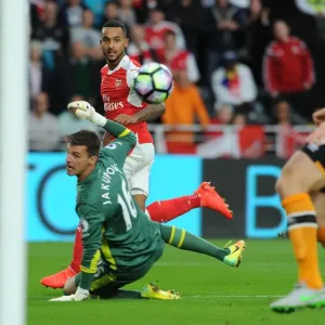 Theo Walcott Scores Arsenal's Second Goal vs. Hull City, 2016-17 Premier League