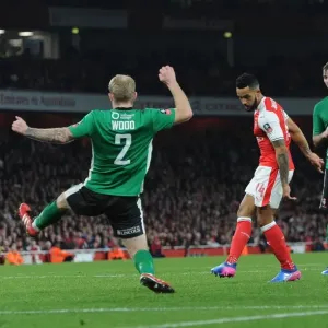 Theo Walcott Scores First Goal: Arsenal vs. Lincoln City FA Cup Quarter-Final Theo Walcott Scores First Goal: Arsenal vs. Lincoln City FA Cup Quarter-Final
