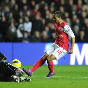 Theo Walcott Scores Past Michel Vorm: Swansea City vs. Arsenal, Premier League 2011-12