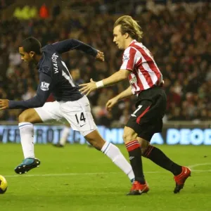 Theo Walcott vs. Bolo Zenden: Arsenal's Win at Sunderland (1:0), Barclays Premier League, 2009