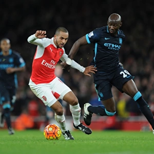 Theo Walcott vs Eliaquim Mangala: A Battle in the Arsenal vs Manchester City Rivalry (2015-16 Premier League)