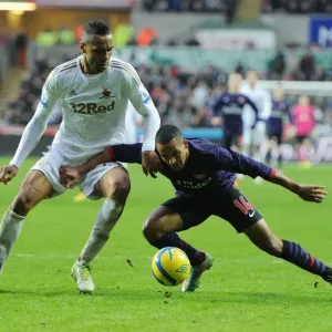 Theo Walcott vs. Kyle Bartley: A FA Cup Battle at Swansea Theo Walcott vs. Kyle Bartley: A FA Cup Battle at Swansea