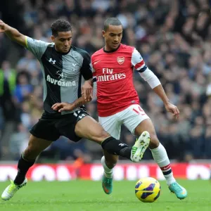 Theo Walcott vs. Kyle Naughton: A Football Rivalry Flares Up at Emirates Stadium (Arsenal vs. Tottenham Hotspur, 2012-13) Theo Walcott vs. Kyle Naughton: A Football Rivalry Flares Up at Emirates Stadium (Arsenal vs. Tottenham Hotspur, 2012-13)