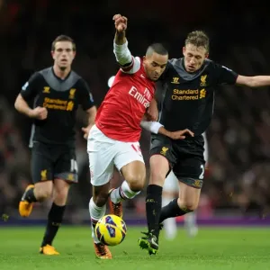 Theo Walcott vs. Lucas Leiva: Intense Battle at Arsenal v Liverpool, Premier League 2012-13