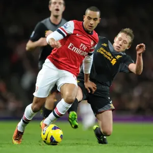 Theo Walcott vs. Lucas Leiva: A Premier League Battle at the Emirates