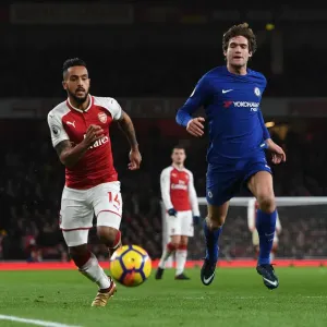 Theo Walcott vs. Marcos Alonso: A Battle at the Emirates - Arsenal v Chelsea, Premier League 2017-18