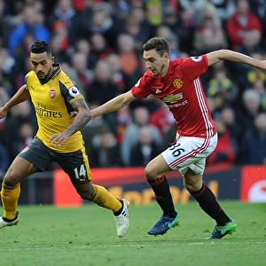 Theo Walcott vs. Matteo Darmian: A Premier League Showdown at Old Trafford (Arsenal vs. Manchester United, 2016-17)