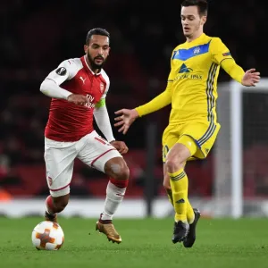 Theo Walcott vs. Mirko Ivanic: Arsenal FC vs. BATE Borisov, UEFA Europa League Clash