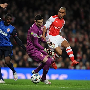 Theo Walcott vs. Monaco's Defense: A Battle in the Arsenal vs. AS Monaco UCL Showdown