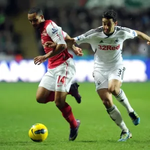 Theo Walcott vs. Neil Taylor: A Football Rivalry Erupts at Swansea City (2011-12)