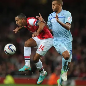 Theo Walcott vs Reece Brown: Arsenal vs Coventry City - Capital One Cup Clash