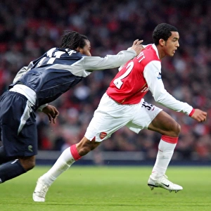 Theo Walcott vs. Ricardo Gardner: A FA Cup Battle at Emirates Stadium, Arsenal vs. Bolton Wanderers (1:1)
