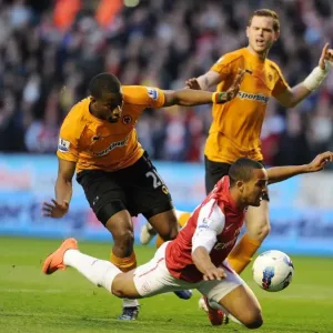 Theo Walcott vs Sebastien Bassong: Penalty Drama in Wolverhampton Wanderers vs Arsenal (2011-12) Theo Walcott vs Sebastien Bassong: Penalty Drama in Wolverhampton Wanderers vs Arsenal (2011-12)