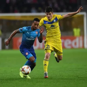 Theo Walcott vs. Stanislav Dragun and Igor Stasevich: Intense Face-Off in Arsenal-BATE Europa League Clash Theo Walcott vs. Stanislav Dragun and Igor Stasevich: Intense Face-Off in Arsenal-BATE Europa League Clash