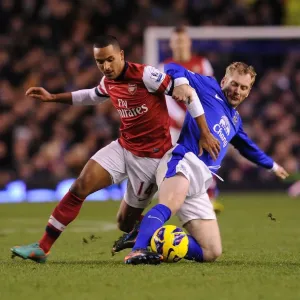 Theo Walcott vs. Tony Hibbert: Everton vs. Arsenal, Premier League Clash (2012-13)