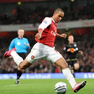 Print of Theo Walcott's Goal - Arsenal vs Wigan Athletic