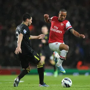 Theo Walcott's Brilliant Performance: Arsenal Crushes Wigan Athletic 4-1 in Premier League