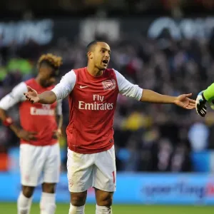 Theo Walcott's Conversation with Wayne Hennessey during Wolverhampton Wanderers vs. Arsenal (2011-12) Theo Walcott's Conversation with Wayne Hennessey during Wolverhampton Wanderers vs. Arsenal (2011-12)