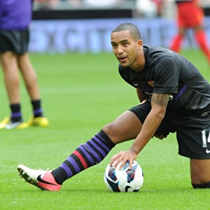 Theo Walcott's Determined Look Before the Liverpool vs Arsenal Premier League Clash (2012-13)
