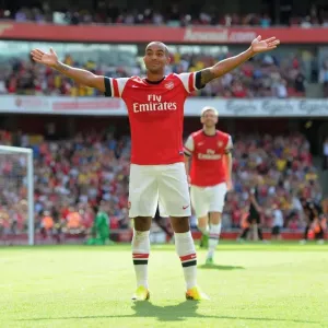 Theo Walcott's Euphoric Goal Celebration: Arsenal vs. Galatasaray, Emirates Cup 2013