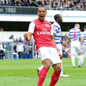 Theo Walcott's Euphoric Goal Celebration: Arsenal's Victory at Queens Park Rangers, Premier League 2011-12