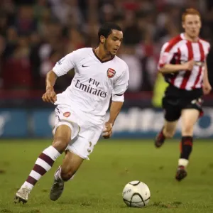 Theo Walcott's Hat-Trick: Arsenal's 3-0 Victory Over Sheffield United in Carling Cup Theo Walcott's Hat-Trick: Arsenal's 3-0 Victory Over Sheffield United in Carling Cup