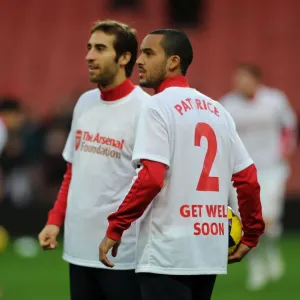 Theo Walcott's Heartfelt Gesture Print