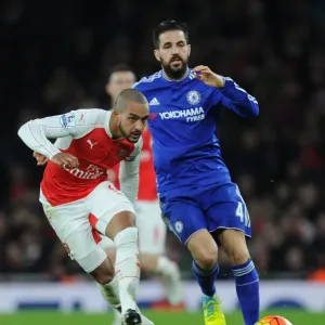Theo Walcott's Sneaky Move: Outsmarting Cesc Fabregas in the Arsenal vs. Chelsea Clash, 2015-16 Theo Walcott's Sneaky Move: Outsmarting Cesc Fabregas in the Arsenal vs. Chelsea Clash, 2015-16