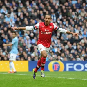 Theo Walcott's Thrilling Goal: Arsenal's Triumph Over Manchester City (Premier League 2013-14) Theo Walcott's Thrilling Goal: Arsenal's Triumph Over Manchester City (Premier League 2013-14)