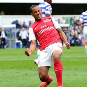 Theo Walcott's Thrilling Goal Celebration: Arsenal's Victory at Queens Park Rangers, Premier League 2011-12