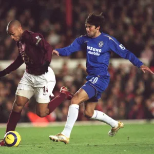 Thierry Henry (Arensal) Paulo Ferreira (Chelsea). Arsenal 0: 2 Chelsea