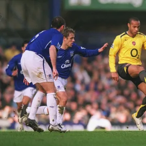 Thierry Henry (Arsenal) David Weir (Everton)