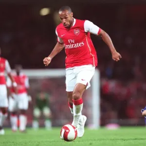 Thierry Henry Print, Arsenal vs Dinamo Zagreb UEFA Champions League Qualifier