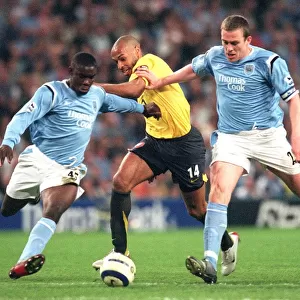 Thierry Henry (Arsenal) Micah Richards and Richard Dunne (Man City)