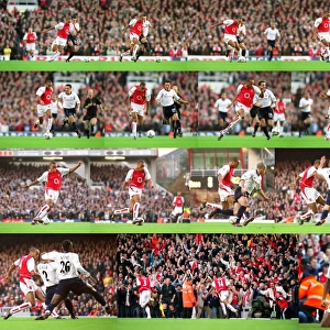 Thierry Henry breaks past Matthew Etherington on his way to scoring the 1st Arsenal goal