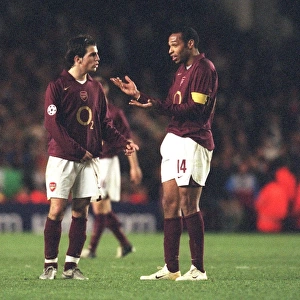 Thierry Henry and Cesc Fabregas (Arsenal). Arsenal 2: 0 Juventus
