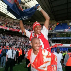 Thierry Henry and Gilberto Print, White Hart Lane Celebration Thierry Henry and Gilberto Print, White Hart Lane Celebration
