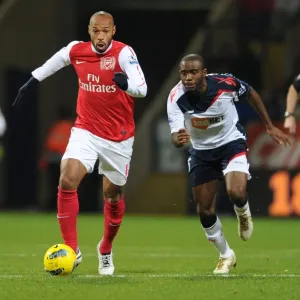 Thierry Henry Outmaneuvers Fabrice Muamba: Bolton Wanderers vs. Arsenal, Premier League 2011-2012 Thierry Henry Outmaneuvers Fabrice Muamba: Bolton Wanderers vs. Arsenal, Premier League 2011-2012